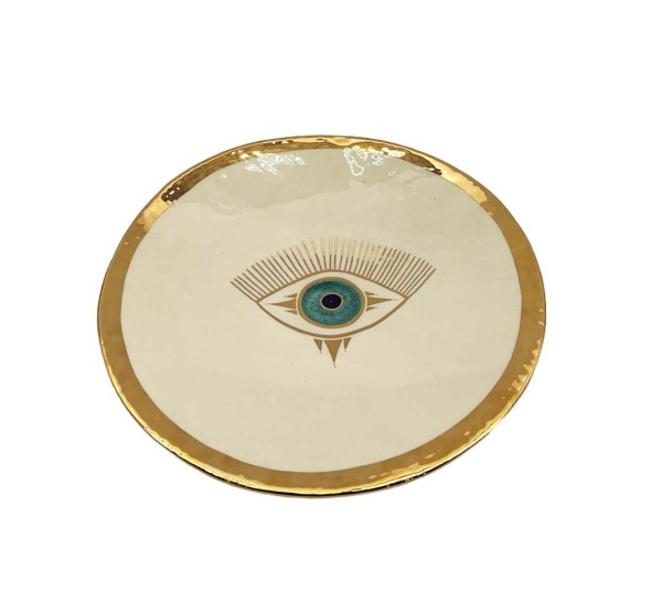 D7024 Golden Eye Keramik Bowl ø 36 cm