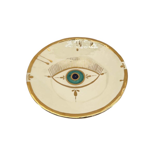 D7019 Golden Eye Keramikplatte ø 33 cm